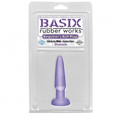 basix mini plug anal de gelatina 9 cm lila