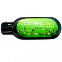 saninex 2 en 1 lubricante intimo y masaje power time