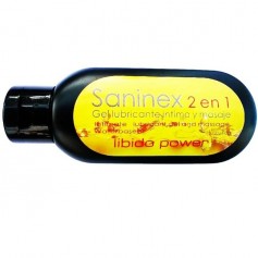 saninex 2 en 1 lubricante intimo y masaje libido power