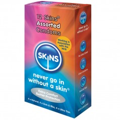 skins preservativos natural fino puntos estrias 12 uds