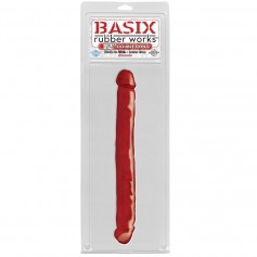 basix pene doble de gelatina rojo 34 cm