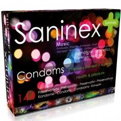 saninex condoms music punteado 144 uds