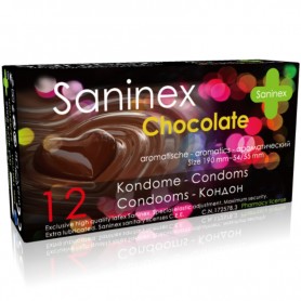 saninex chocolate preservativos aromáticos 12 uds